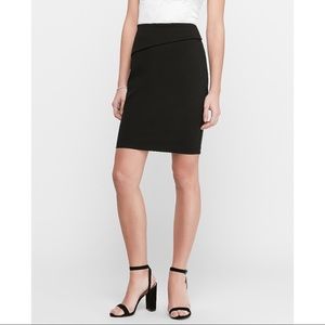 EXPRESS High Waisted Fold-Over Pencil Skirt